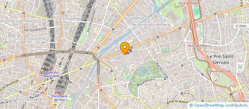 localisation de l'entreprise T.R.P.  PARIS