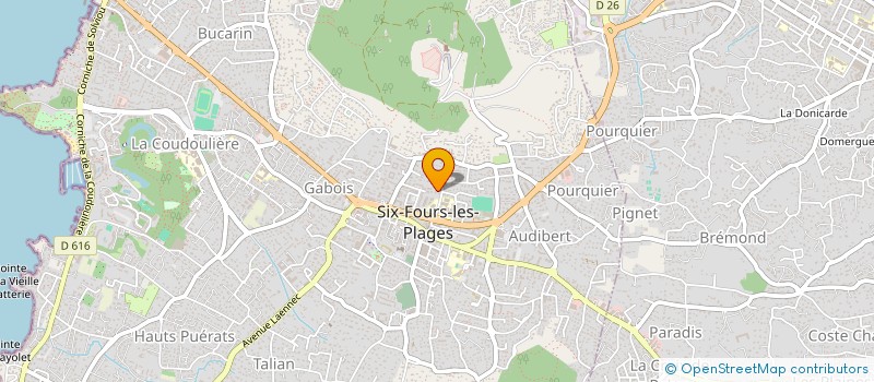 localisation de l'entreprise T R P à SIX-FOURS-LES-PLAGES