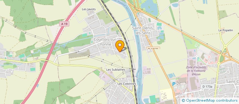localisation de l'entreprise T.R.S à COURTOIS-SUR-YONNE