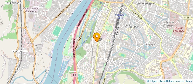 localisation de l'entreprise T.R.U  VALENCE