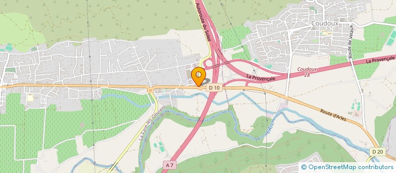 localisation de l'entreprise T R V  LA FARE-LES-OLIVIERS