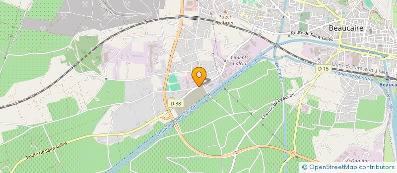 localisation de l'entreprise T-REX  BEAUCAIRE