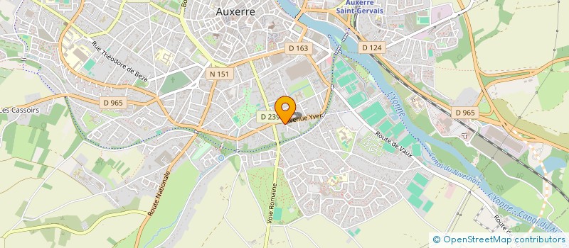 localisation de l'entreprise T.S. à AUXERRE