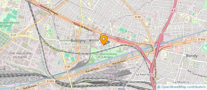 localisation de l'entreprise T.S.A  BOBIGNY