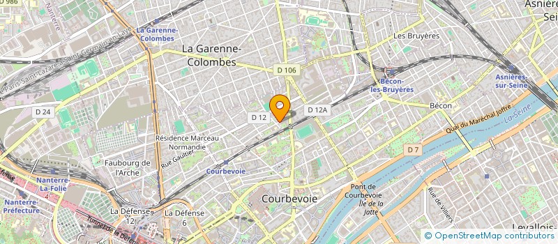 localisation de l'entreprise T.S.A.E.B à COURBEVOIE