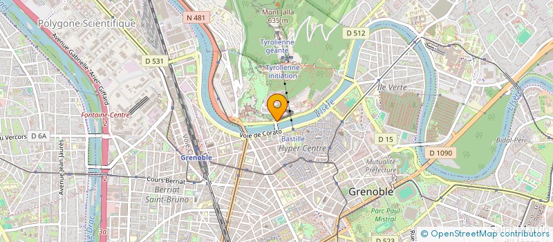 localisation de l'entreprise T.S.B. à GRENOBLE