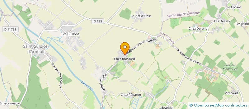 localisation de l'entreprise T.S.B TERRASSEMENT SOCHARD BERNARD  SAINT SULPICE D'ARNOULT