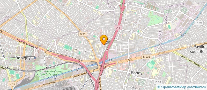 localisation de l'entreprise T.S BAT (TRAVAUX ET SERVICE DU BATIMENT)  BOBIGNY