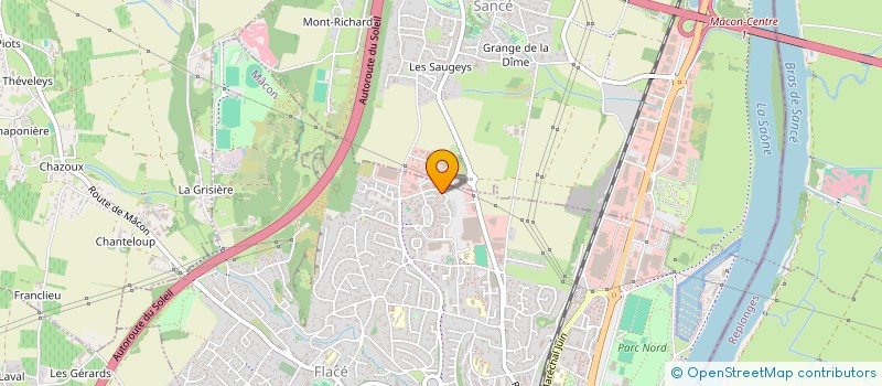 localisation de l'entreprise T.S.C. à MACON