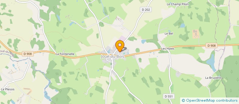 localisation de l'entreprise T.S.C à JOUE-DU-BOIS
