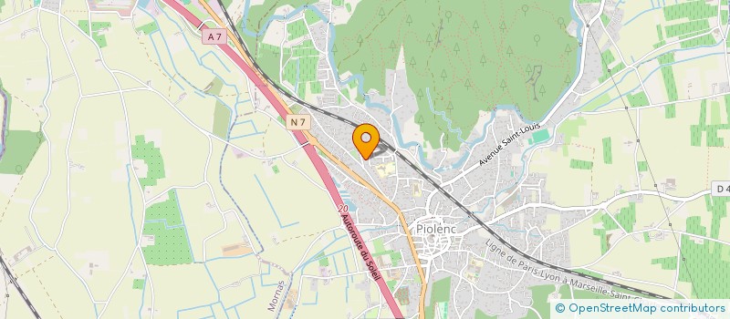 localisation de l'entreprise T.S.C.I.TUYAU SOUDU CHAUF INDUST  PIOLENC