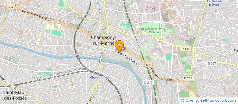 localisation de l'entreprise T.S CASH AND CARRY ALIMENTATION GENERALE à CHAMPIGNY-SUR-MARNE