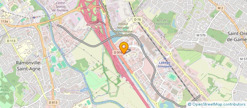 localisation de l'entreprise T.S.E (TECHNOLOGIES ET SYSTEMES D'ENERGIE)  LABEGE