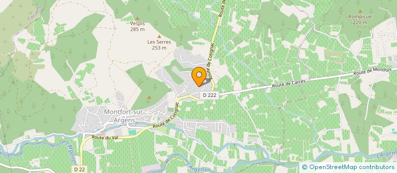 localisation de l'entreprise T.S. ELEC  MONTFORT-SUR-ARGENS