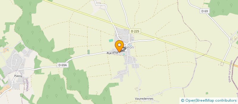 localisation de l'entreprise T.S.F.  VILLEBEON