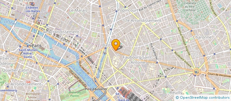 localisation de l'entreprise T.S.F. RP à PARIS 11