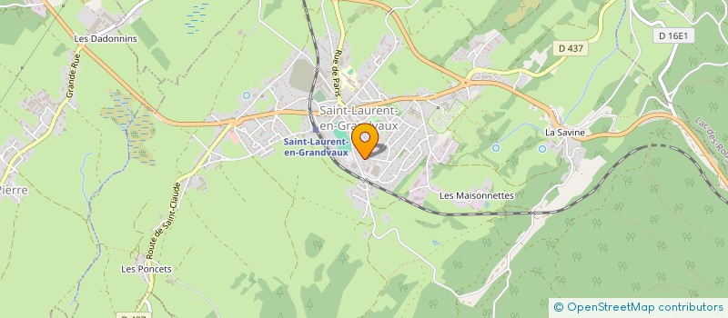 localisation de l'entreprise T.S.G.  SAINT-LAURENT-EN-GRANDVAUX