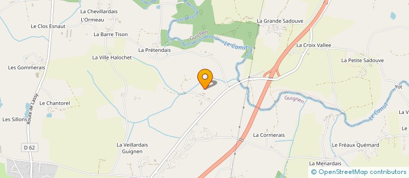 localisation de l'entreprise T.S.G.  GUIGNEN