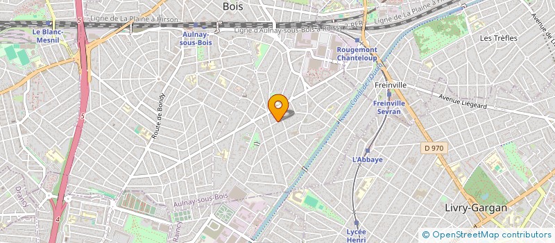 localisation de l'entreprise T.S.H à AULNAY-SOUS-BOIS