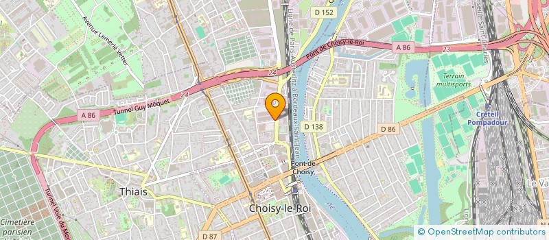 localisation de l'entreprise T.S.K.  CHOISY-LE-ROI