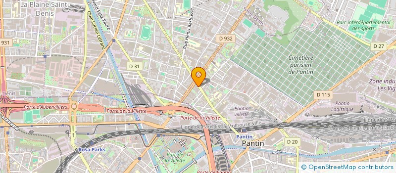 localisation de l'entreprise T.S.K TRANSPORTS à PANTIN