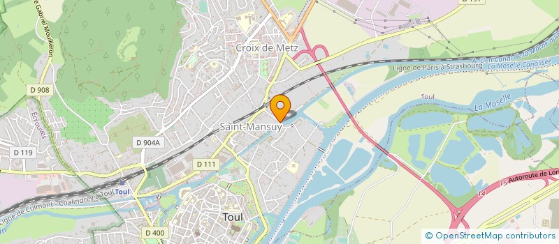 localisation de l'entreprise T.S.N.I. MARINE  TOUL