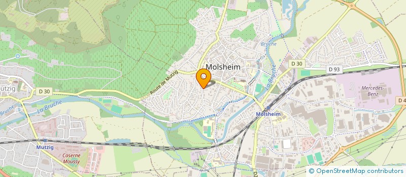 localisation de l'entreprise T.S.O.  MOLSHEIM