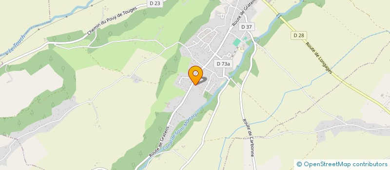 localisation de l'entreprise T.S.O.(TERRASSEMENT SUD OUEST)  BERAT