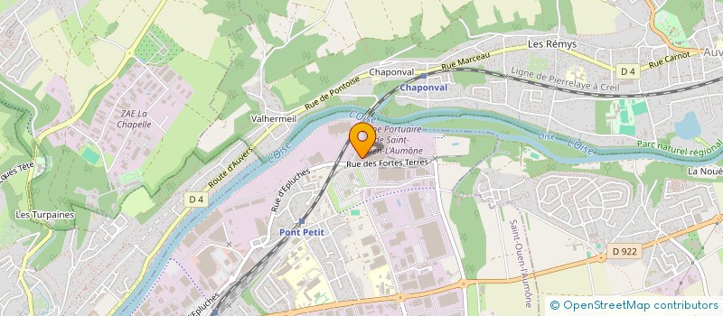 localisation de l'entreprise T.S.O.TRANSPORT-SERV-ORGANISATION EUROPE à ST OUEN L AUMONE