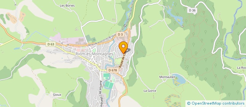 localisation de l'entreprise T.S.R. à RIOM-ES-MONTAGNES