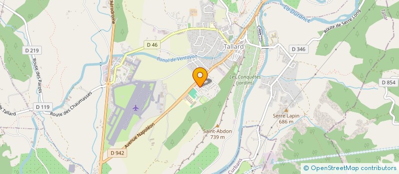 localisation de l'entreprise T.S.T. 21  TALLARD