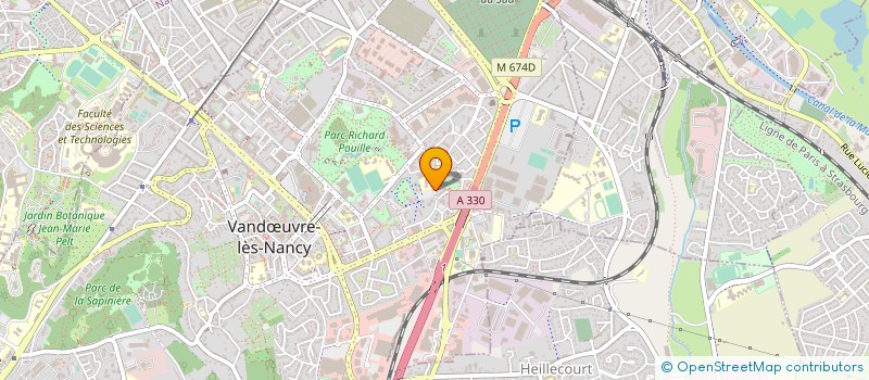localisation de l'entreprise T.S TRANS-SERVICE à VANDŒUVRE-LES-NANCY