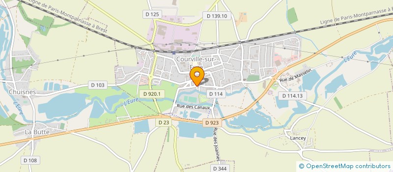 localisation de l'entreprise T.S.V. à COURVILLE-SUR-EURE