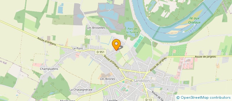 localisation de l'entreprise T SERVICES à SANDILLON