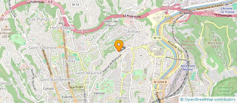 localisation de l'entreprise T.SERVICES  NICE