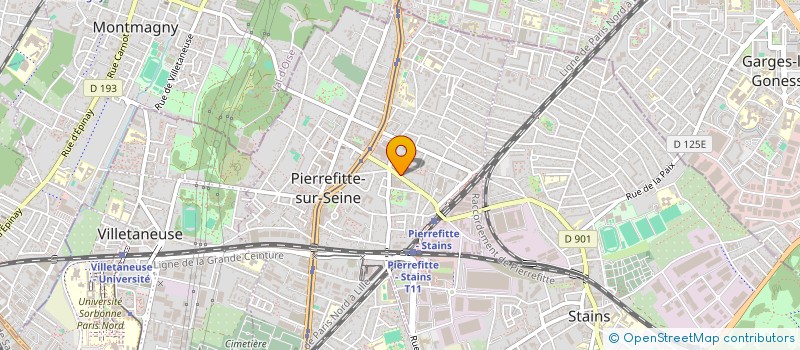 localisation de l'entreprise T'SU  PIERREFITTE-SUR-SEINE
