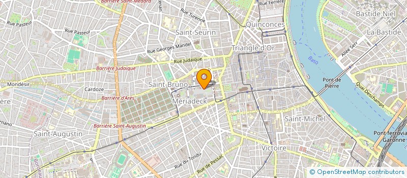 localisation de l'entreprise T & T  BORDEAUX