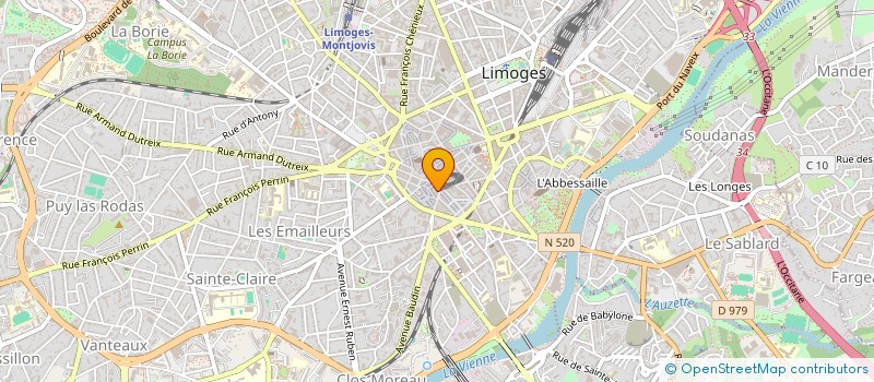 localisation de l'entreprise T & T à LIMOGES