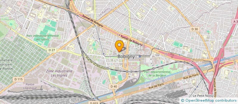 localisation de l'entreprise T & T  BOBIGNY