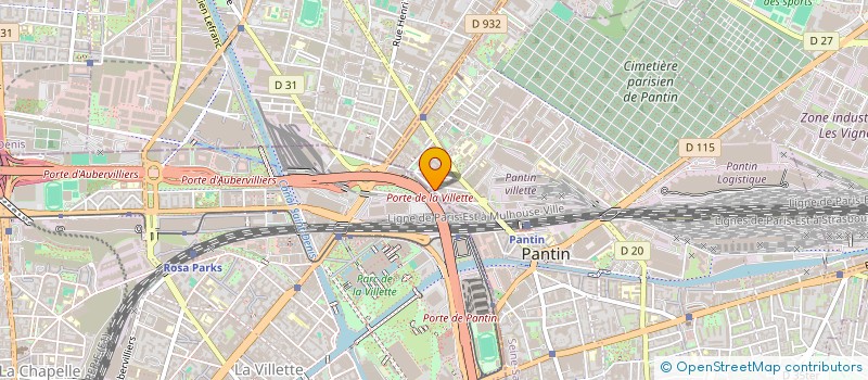 localisation de l'entreprise T.T.B.  PANTIN