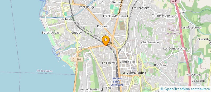 localisation de l'entreprise T.T CONSTRUCTION à AIX-LES-BAINS