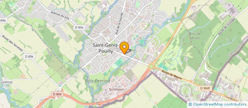 localisation de l'entreprise T&T CONSULTING  SAINT-GENIS-POUILLY