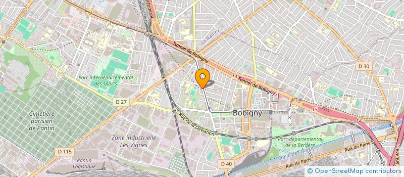 localisation de l'entreprise T.T.D.E. à BOBIGNY