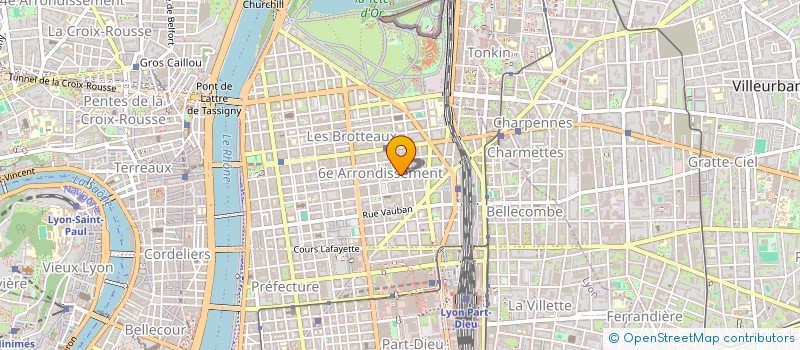 localisation de l'entreprise T.T.E.  LYON