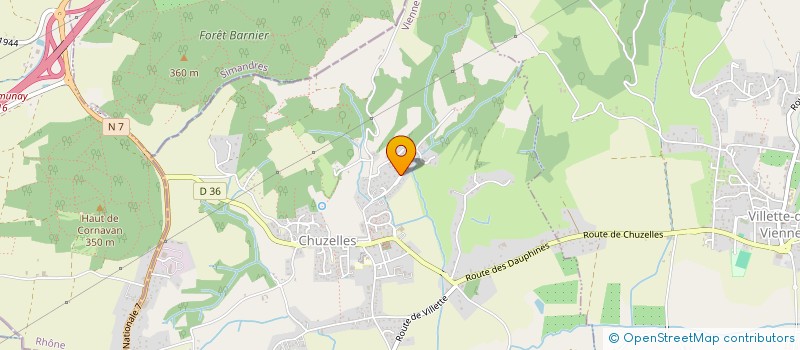 localisation de l'entreprise T.T.E.  CHUZELLES