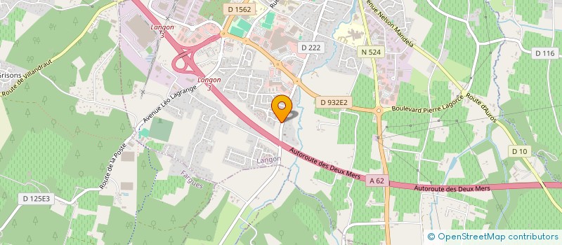 localisation de l'entreprise T.T.G  LANGON