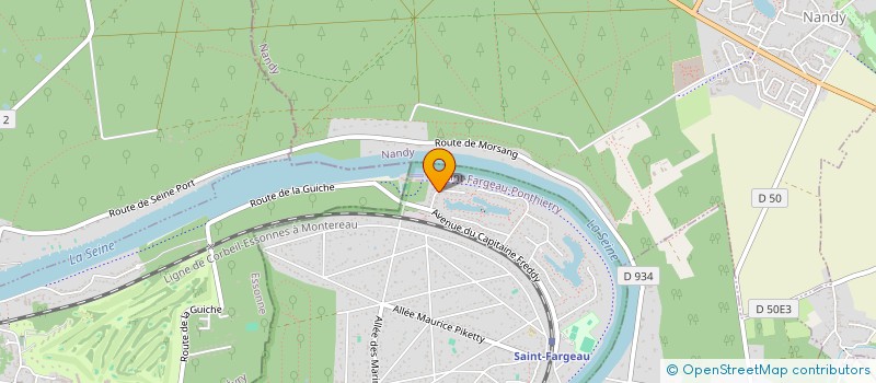 localisation de l'entreprise T.T.H.  SAINT-FARGEAU-PONTHIERRY