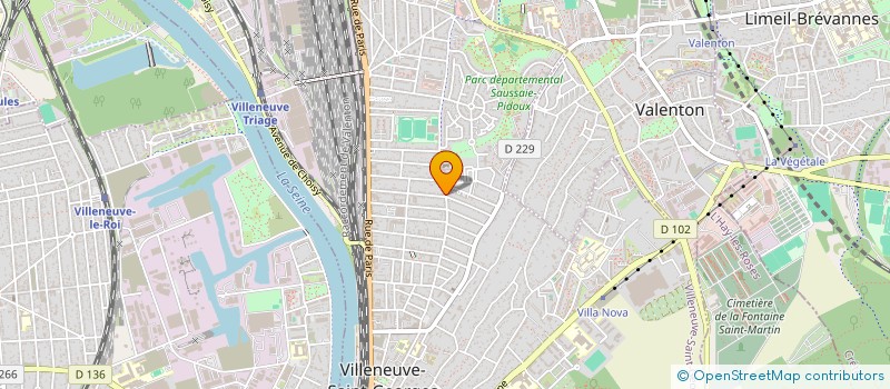 localisation de l'entreprise T & T IMMOBILIER  VILLENEUVE-SAINT-GEORGES