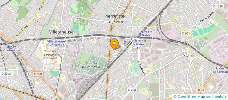 localisation de l'entreprise T.T.L à PIERREFITTE-SUR-SEINE