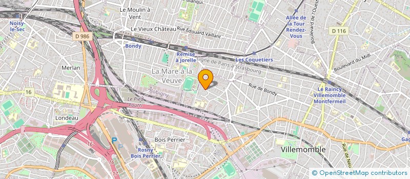 localisation de l'entreprise T.T.M RAVALEMENT  VILLEMOMBLE